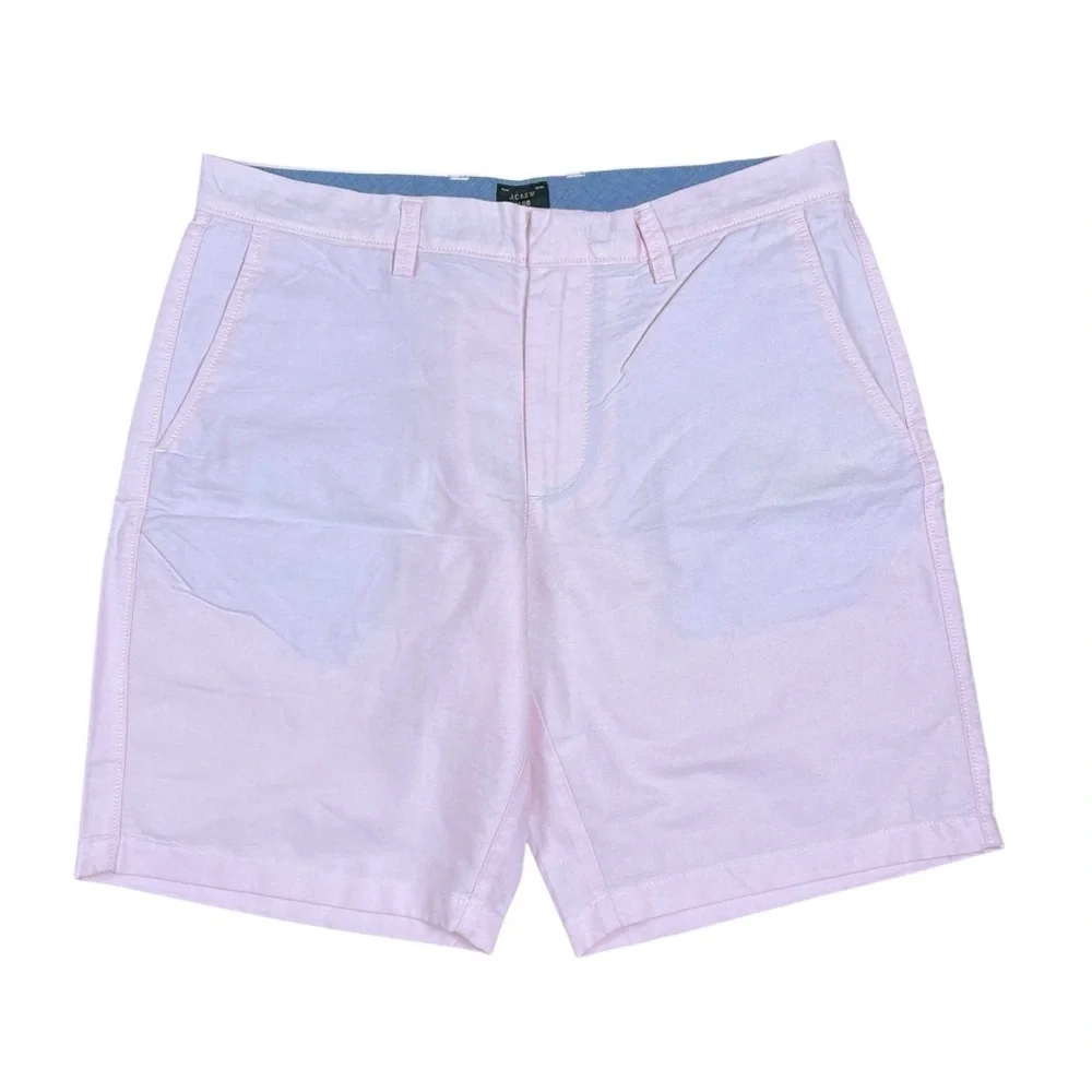 J. Crew Club Shorts Men’s 34 Pink 9” Chino Preppy Nautical Summer Classic Pastel